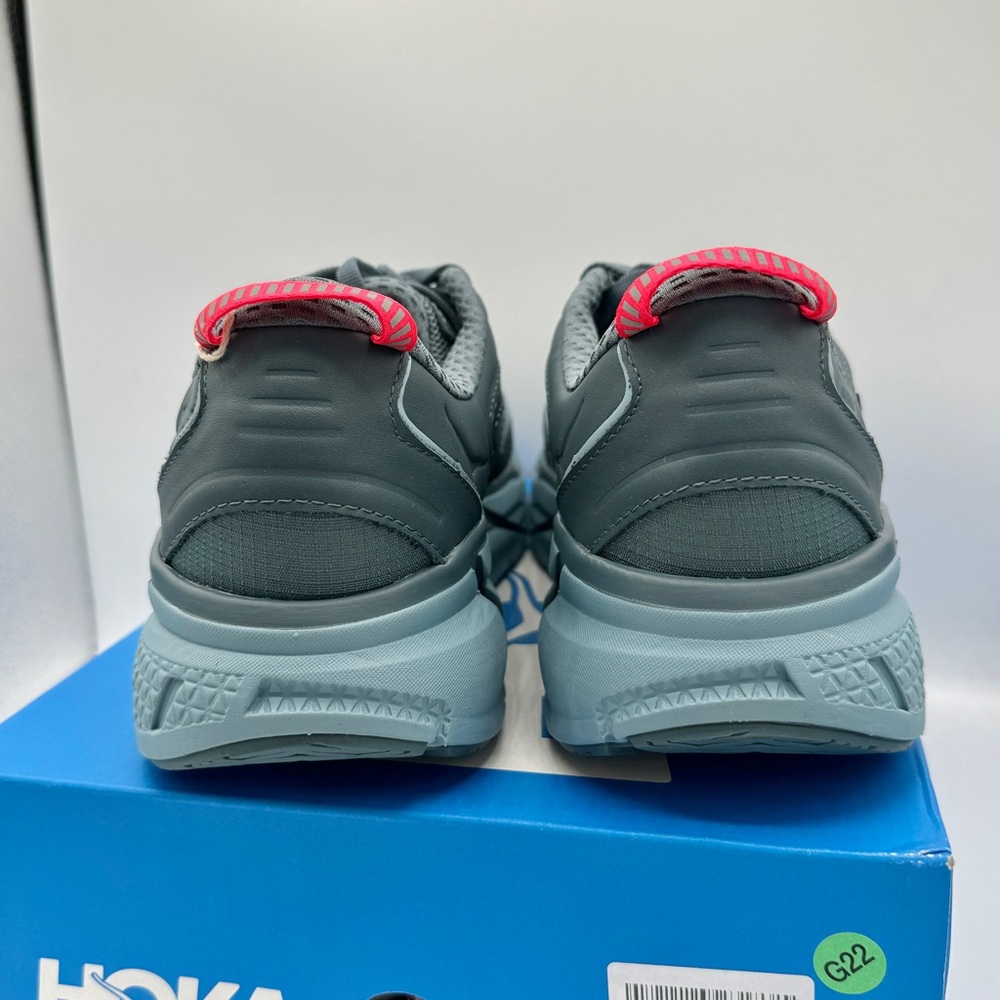 NWT Hoka Clifton Leather Gore-Tex Waterproof Unisex Goblin Stone Blue GBSB - Picture 12 of 16